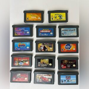 Game Boy Advance Games Lot of 14 Nintendo Cartridges Untested As Is